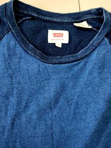 Levi's Blue Raglan Long Sleeve T-Shirt