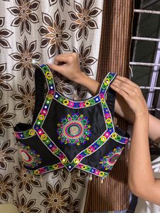 Embroidered Mirror Work Blouse