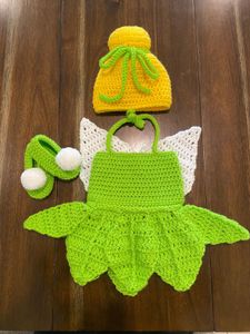 crochet Watermelon Baby Dress