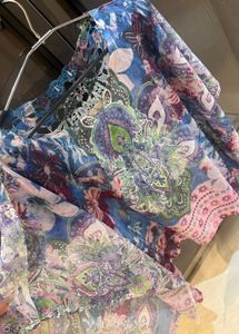 women printed kaftan top