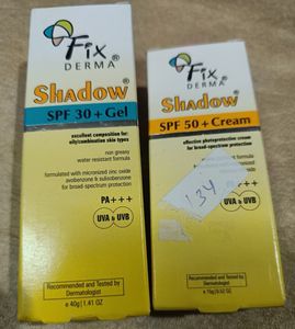 Fix Derma Shadow🌟 Sunscreen Lot pack