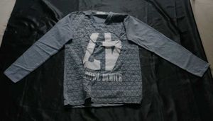 Stylish Grey Printed T-Shirt