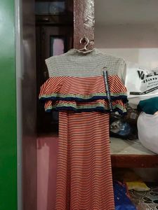 Striped Sleeveless Dress