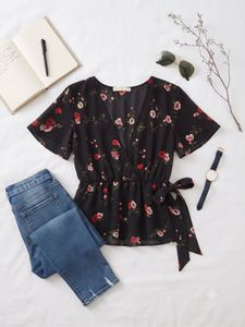 Chic Floral knot Top