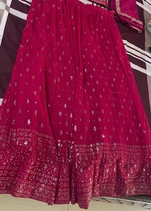 Stunning Pink Embroidered Lehenga Choli