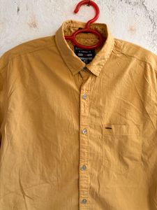 Men's Mustard Yellow Long Sleeve Shirt