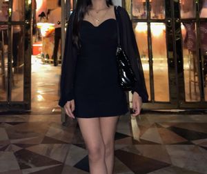 Black party wear dress