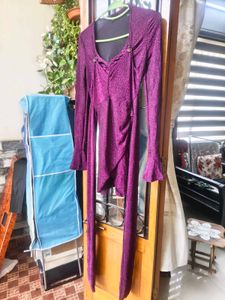 Chic Purple Party Dress- witchy/ Stevie Nicks vibe