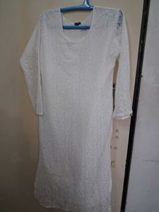 Elegant White Lace Dress