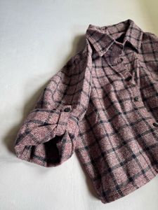Checkered Cropped Shirt