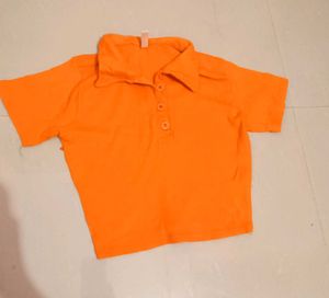 Orange Polo T-Shirt xs