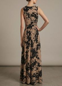 Chic Abstract High-Low Midi Dress