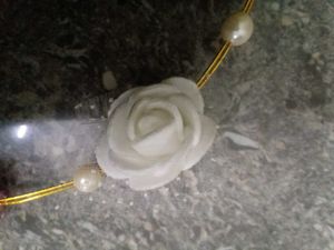 Floral Hair Crown with Pearls