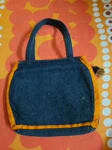 Jeans Handbag Embroidery work
