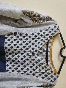 Printed A line  Cotton Kurti