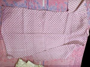 Men's Pink Printed Kurta Set
