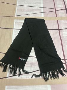 Black Scarf with Fringes