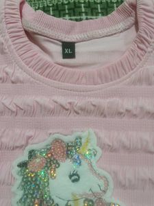 Cute Pink Unicorn T-Shirt and Shorts Set
