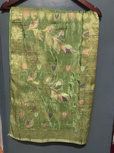 Beautiful Green Silk Saree