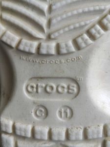 Crocs Sparkly White  Clogs C 11