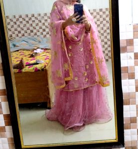 Onion Colour Showroom Piece Lehanga