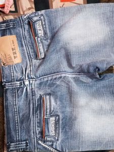 Men's Washed Denim Jeans