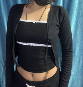 Cute outer with inner top