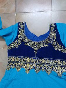 Blue Anarkali