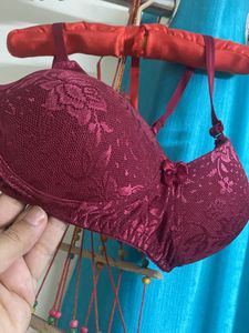 Burgundy Lace Lingerie Set
