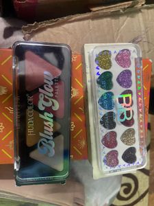 Glitter  &amp; highlighter Blush combo
