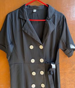 Double-Breasted Blazer Dress