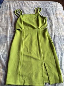 Lime Green Cropped Tank Top