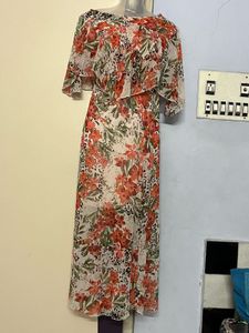 Pintrest Floral Print Maxi Dress