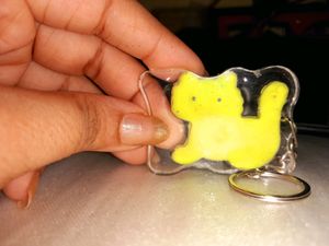 Cute Yellow Cat Keychain
