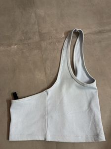 Ribbed Halter Neck Crop Top