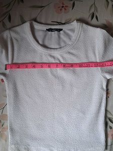 Textured White T-Shirt