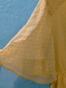 Yellow Georgette Dress