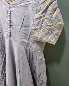 Elegant Blue Anarkali Suit with Dupatta XXL