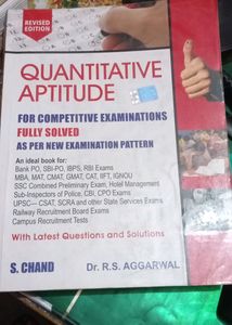 RS Aggarwal Quantative Aptitude Book For Competion