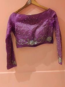 Full Front And  Back Hand Work Padded Blouse