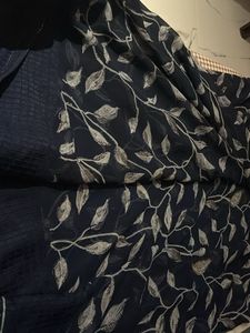 Elegant Navy Blue Saree