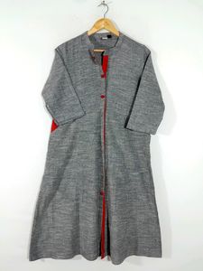 Grey and Red Kurta (Women's)
