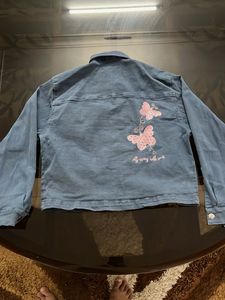 Denim Overalls &amp; Jacket Set