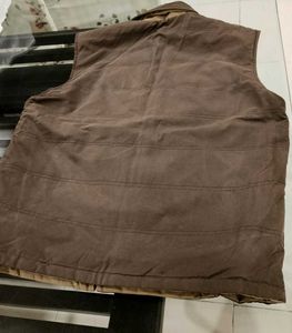 Richlook Men Brown Sleeveless Reversible Jacket
