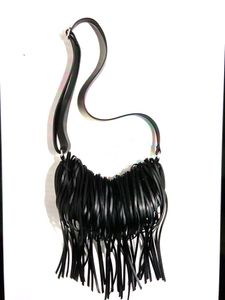 H&amp;M Chic Fringed black Crossbody Bag