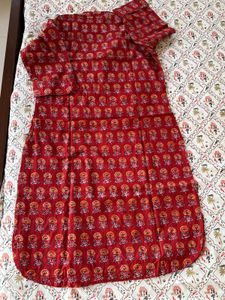 Rust Maroon ethnic kurti