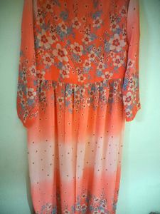 Libas Orange Floral Print gown