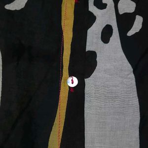 Vibrant Abstract Print Button-Up Shirt