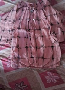 Pink Tie-Dye Tunic Top
