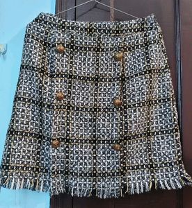 Wollen checked skirt🖤